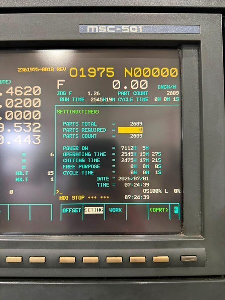Mori Seiki SV-500B/40 CNC Vertical Machining Center – 4th &amp; 5th Axis Ready Mill