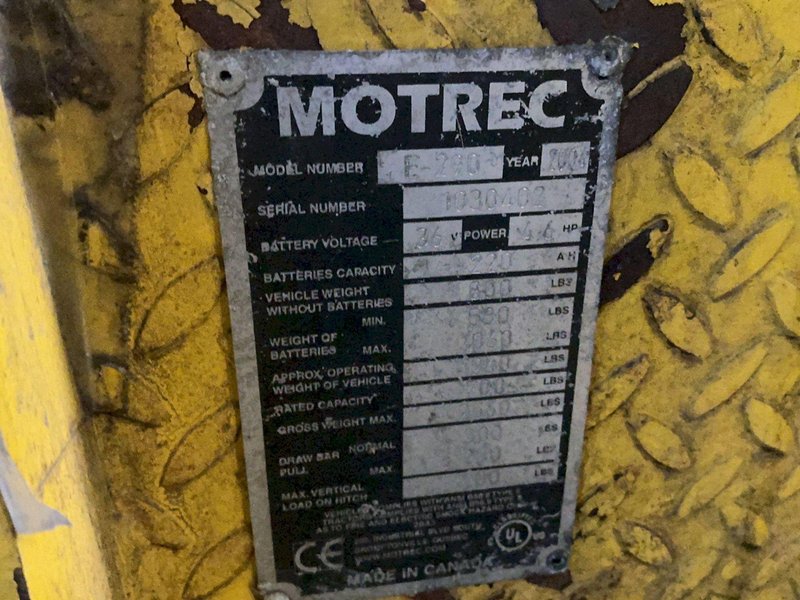 MOTREC 700 LBS ELECTRIC UTILITY TUG   -  E-290