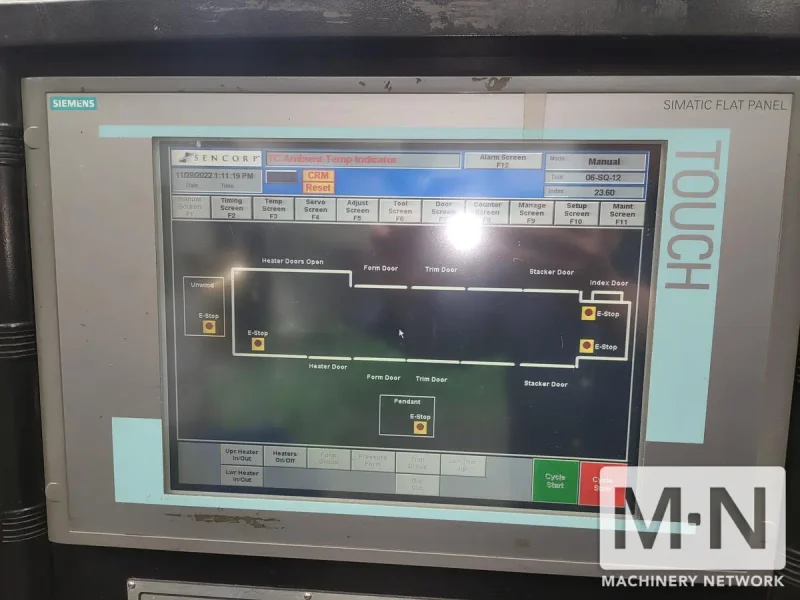 SECORP MODEL 2500 INLINE THERMOFORMER MFG 2004