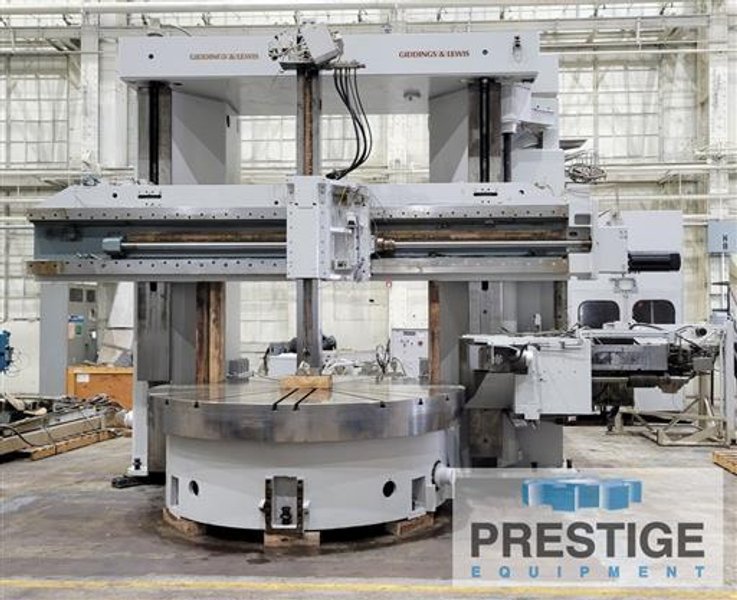 Giddings &amp; Lewis VTC-2500 108&quot; CNC Vertical Boring Mill w/Ram &amp; Side Head