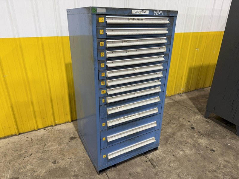 13 DRAWER x 30" x 28" x 59" HIGH LYON TOOL STORAGE CABINET: YOBRO #25394