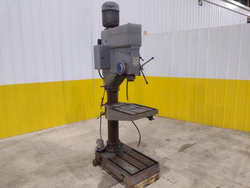 30" SUMMIT MODEL #59R GEARED HEAD DRILL PRESS WITH POWER FEED: STOCK #20753