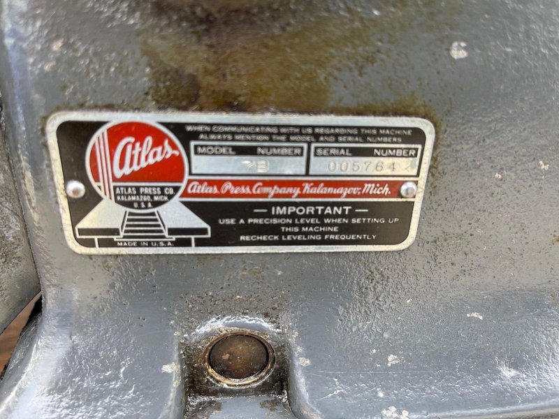 7&quot; ATLAS MODEL # 7B HORIZONTAL SHAPER: STOCK #75566