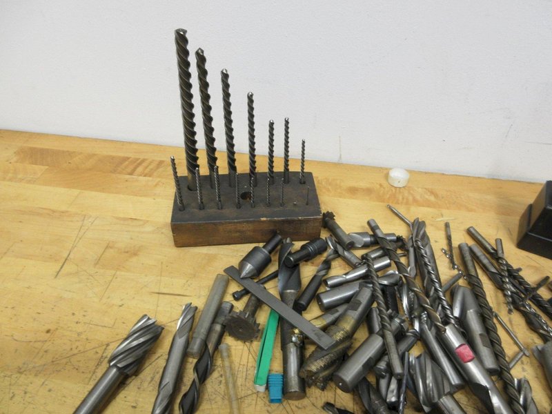 High Speed Steel Cutting Tools Assorted, Drills, Reamers, End Mills, and More, Some New Mostly Used- Auction Item