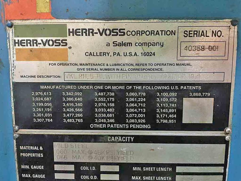 66" X 0.060" HERR VOSS PRECISION 5 HI LEVELER ( Stk# 14342)