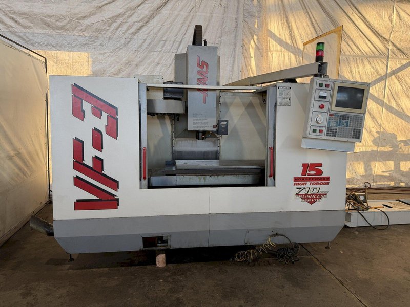 HAAS VF-3 CNC VERTICAL MACHINING CENTER W/ TOOLING. STOCK #1008225