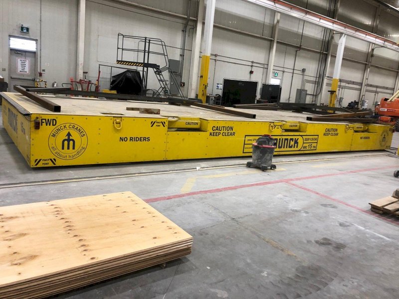 Munck 15-Ton Material Handling Transfer Cart – 2020 – Large Platform for Heavy Loads