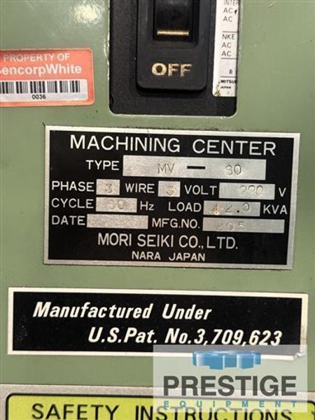 Mori Seiki MV80 CNC Vertical Machining Center