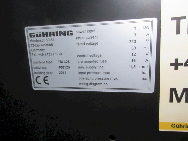 Guhring TM426L Tool Dispensing System - Inventory Management - (2) Vending Machines w/ Main Control Unit (Model TM426)- Auction Item