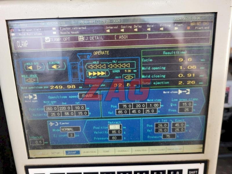 Sumitomo Used SE50D C110 Electric Injection Molding Machine, Yr. 2002, 2.2 oz.