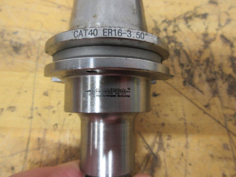Accupro (5) CAT40 ER16 Collet Type Tool Holders 3.5" Gage Length- Auction Item