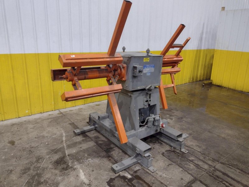 4,000 LBS X 24" PRESS ROOM EQUIPMENT MODEL #PRD-244000-NAB DOUBLE END COIL REEL UNCOILER: YOBRO #25067