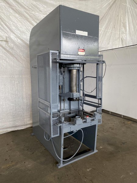 75 TON DENISON-MULTIPRESS FQ75 C FRAME HYDRAULIC PRESS. STOCK # 0744722