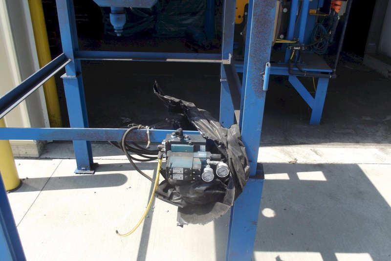 completely rebuilt Redford model cb16 cold box core machine with plc controls and mixer