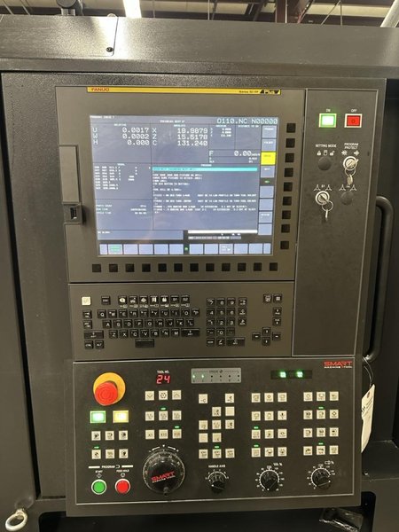 Smart NL3000BM CNC Lathe, 2023 – 12″ Chuck, Live Tooling, Programmable Tailstock, Box Ways, Chip Conveyor