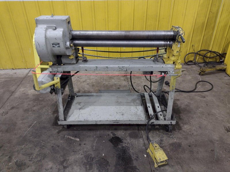 37" PECK, STOW &amp; WILCOX MODEL #416E MOTORIZED PLATE BENDING ROLL: YOBRO #25702