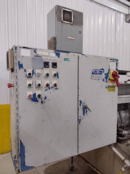 17034: 3 STAGE X 12&quot; WIDE FLO-MATIC MODEL #C20-2-1BELT CONVEYOR STAINLESS STEEL HEATED PARTS WASHER: STOCK #17034