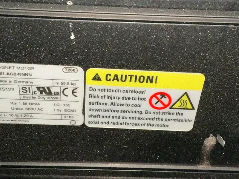 REXROTH 3000RPM SERVO MOTOR  -  MSK100D-0350-NN-M1-AG2-NNNN