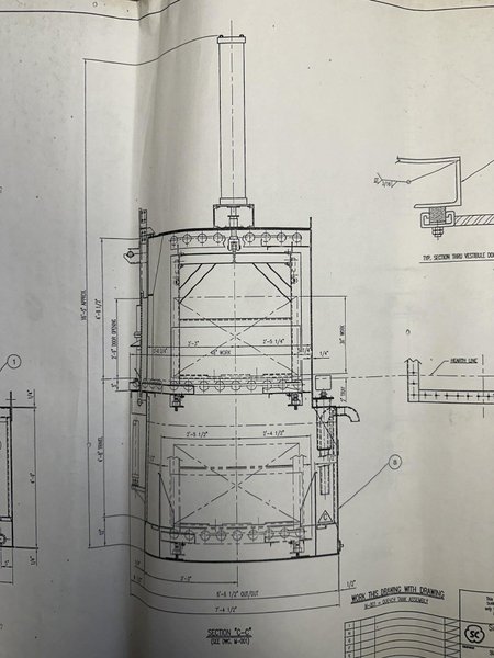 1950 DEGREE SURFACE COMBUSTION ALLCASE 3-30-48-30 GAS FIRED FURNACE: STOCK #20710