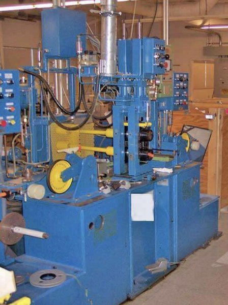 BHS Torin 0.875&quot; x 4&quot; x 2&quot; 2Hi/4Hi Wire Flattening Mill with Reversing Traverse Winders and Vollmer Width and Thickness AGC System