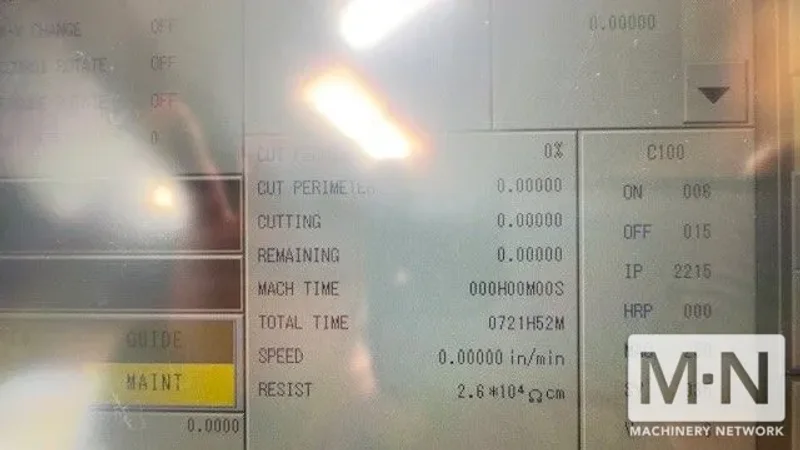 Sodick AQ327L Wire EDM, 2005
