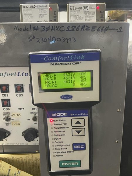 175 Ton Carrier 30HXC186RZE660 Chiller, 2004