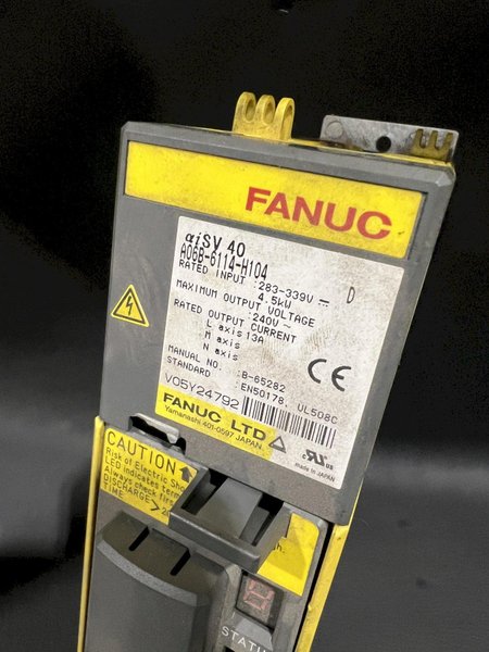 Fanuc Servo Amplifier A06B-6114-H104 A20B-2100-0740/09B TESTED