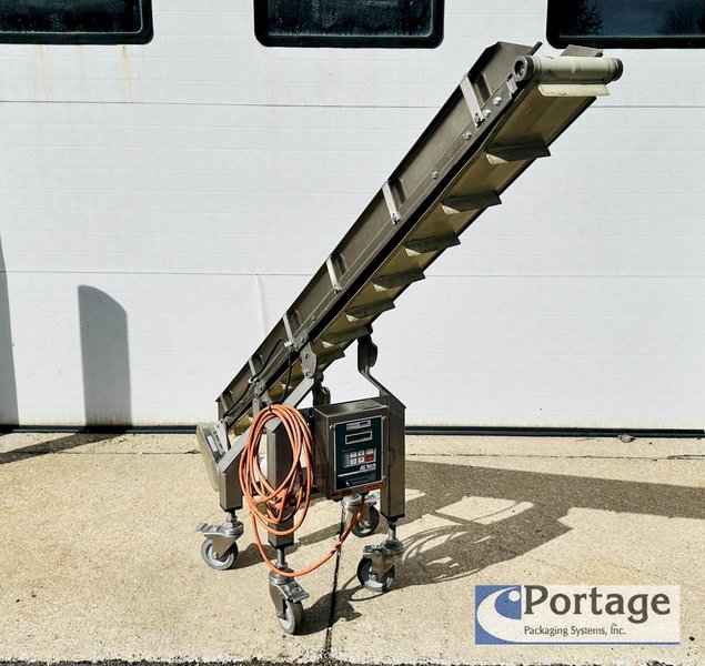 Dorner 7200 Series Sanitary  S.S. Conveyor  |  6” x 72" Up Conveyor with VFD Control