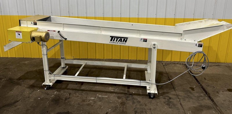 120&quot; X 20&quot; TITAN MODEL #WF049 STEEL BELT PARTS TRANSFER CONVEYOR: STOCK #19457