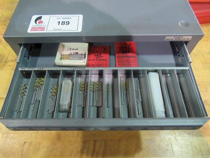 Huot Wire Gauge Number Drills Index- Auction Item