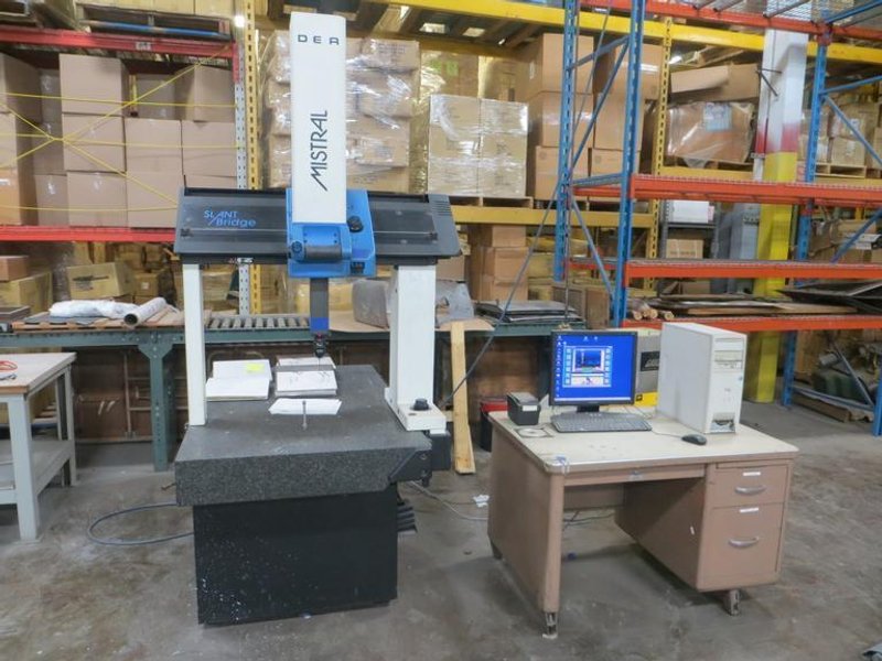 Dea Mistral 100705002 Slant Bride Coordinate Measuring Machine, Tutors for Windows Software, Renishaw MIP Probe- Auction Item