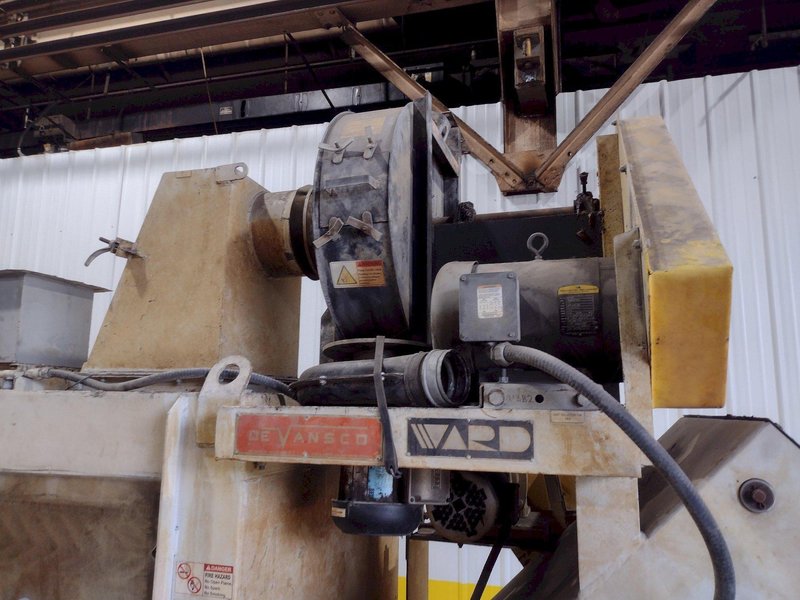 1500 CFM WARD-DEVANSCO MODEL #DV-18015 WET TYPE DUST COLLECTOR: STOCK #18631