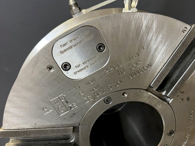 Schunk TP 350-115 Rota 14" Pneumatic CNC Air Chuck 3-jaw A2-11 Adapter