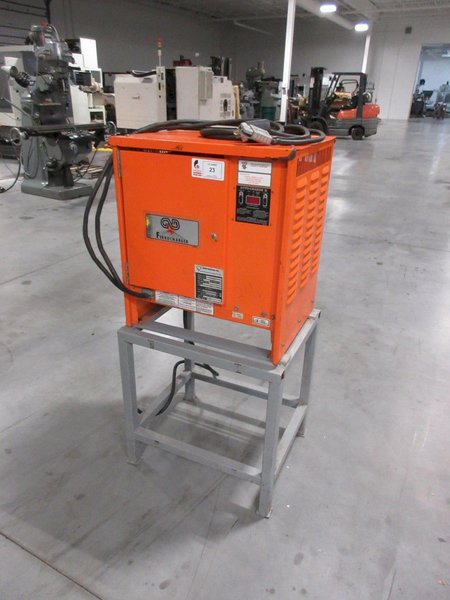 GNB Ferrocharger 24V on Metal Stand with Power Cord and 2 Prong Connector Plug- Auction Item