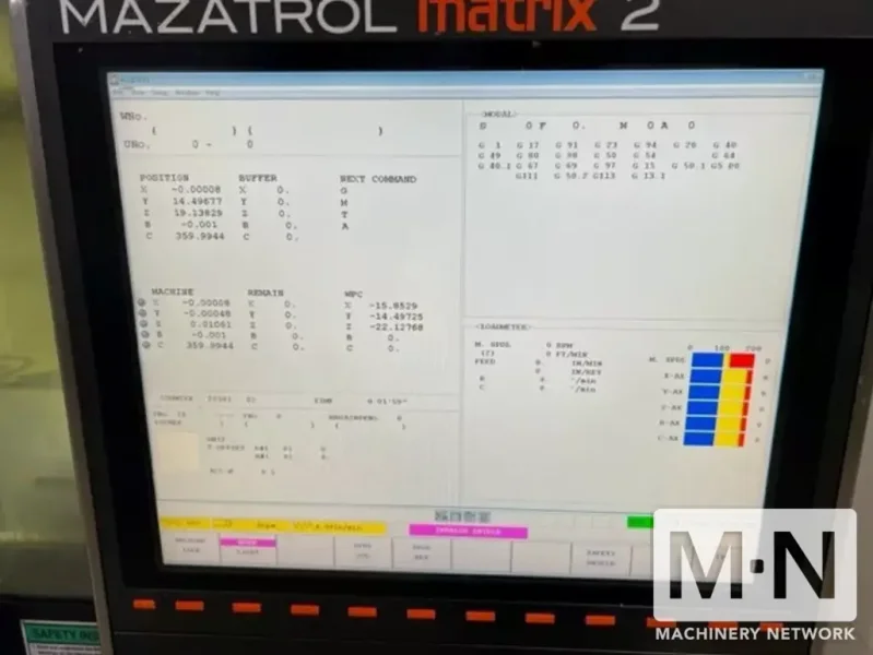 Mazak VCC 5X 20K CNC 5-Axis Vertical Machining Center, 2012