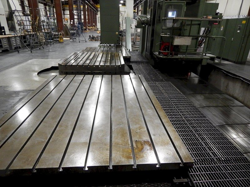 Parpas ML-120 CNC Floor Type Boring Mill, 2007 – 7 Axis, 5″ Spindle, Universal Head, 90 Degree Head, Under Power