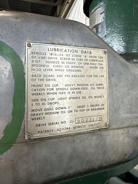 2 HP BRIDGEPORT SERIES 1 VERTICAL MILL. STOCK # 0774825