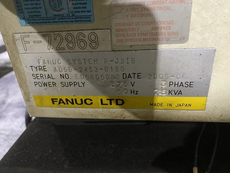 FANUC – R-2000iA/165F w/ R-J3iB Controls USED **Teach Pendant NOT INCLUDED