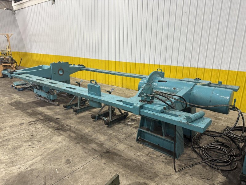500 TON DRILL QUIP HORIZONTAL HYDRAULIC WHEEL PRESS WITH VICKERS HYDRAULIC UNIT: STOCK #23422