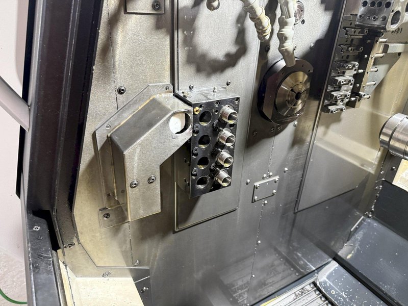 DMG Mori Sprint 32/8 CNC Screw Machine, Swiss Type, with Patriot Bar 
Feeder, Model 338