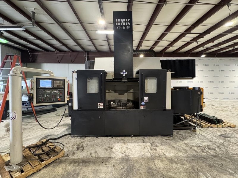 HNK NT-10/12F CNC Vertical Turret Lathe, 2019 – 39.4″ Table, 49.2″ Swing, Fanuc Control, 12 ATC