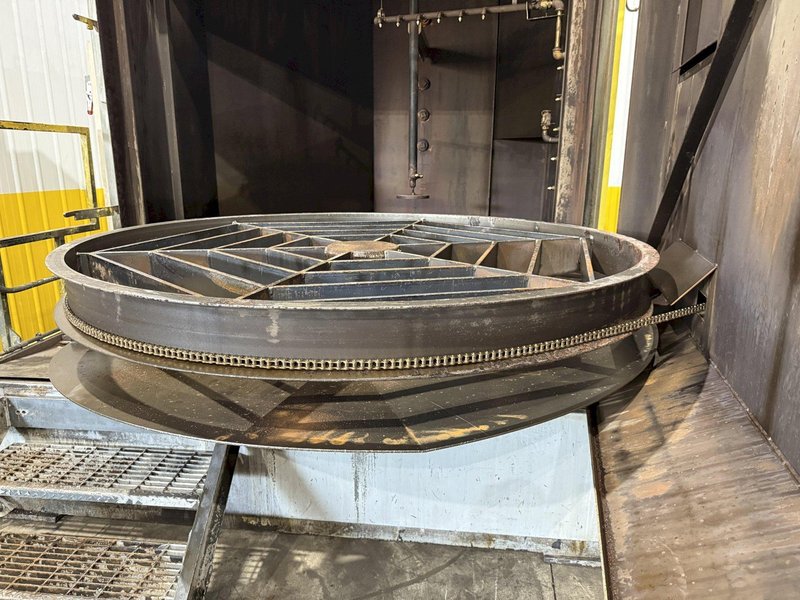 75&quot; x 60&quot; PROCECO MODEL #HD-75X60-E-6000-1-BO HEAVY DUTY ROTARY TABLE PARTS WASHER: YOBRO #24051