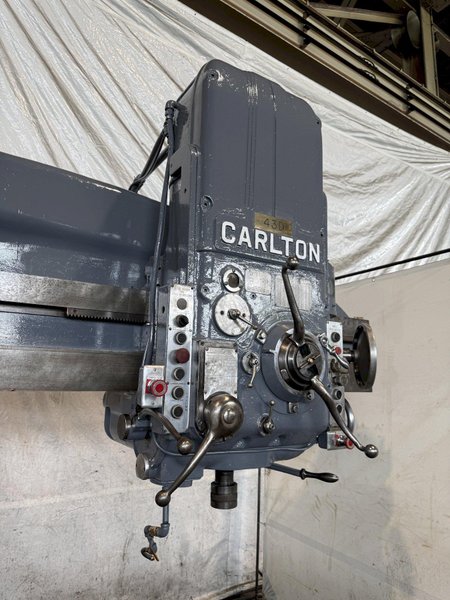 5' X 17" CARLTON 3A RADIAL ARM DRILL. STOCK # 0328226