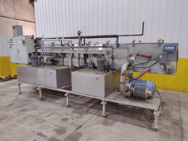 17034: 3 STAGE X 12&quot; WIDE FLO-MATIC MODEL #C20-2-1BELT CONVEYOR STAINLESS STEEL HEATED PARTS WASHER: STOCK #17034