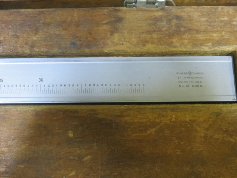Scherr Tumico No  16 Vernier Caliper w Original Wood Box- Auction Item