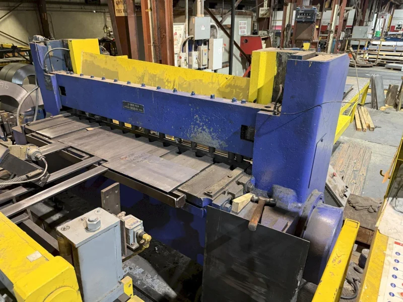 40,000 LB X 60" X .250" CINCINATI ROWE NIAGARA CUT THE LENGTH LINE: YOBRO #25987