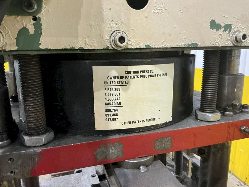 12 TON PNEUPOWR AIRAM MODEL #4P12 PNEUMATIC PRESS 3” STROKE: YOBRO #24856