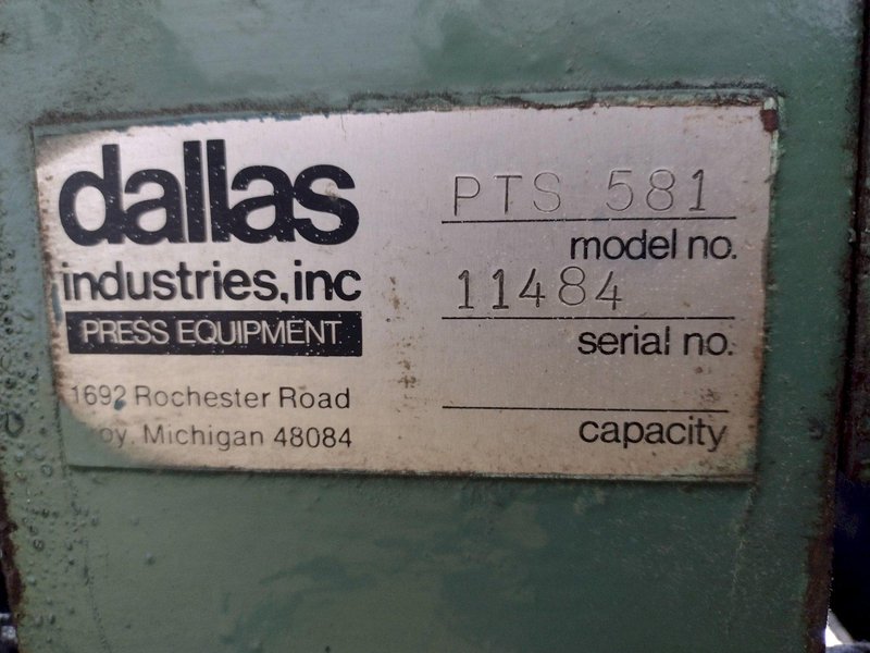 54" X 10 GAUGE DALLAS AIR FEED WITH EDWARDS SHEAR CUT TO LENGTH LINE: STOCK 15968