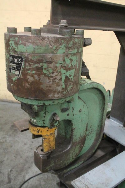 60 TON PEDDINGHAUS HYDRAULIC WEBB &amp; FLANGE PUNCH: STOCK: 66282