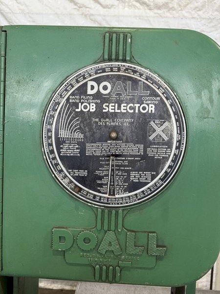 16" DOALL ML-16 VERTICAL BANDSAW. STOCK # 1118824